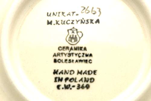 Polish Pottery Mug 15oz Bubble U2663 - Handmade Unikat for Coffee & Tea Lovers