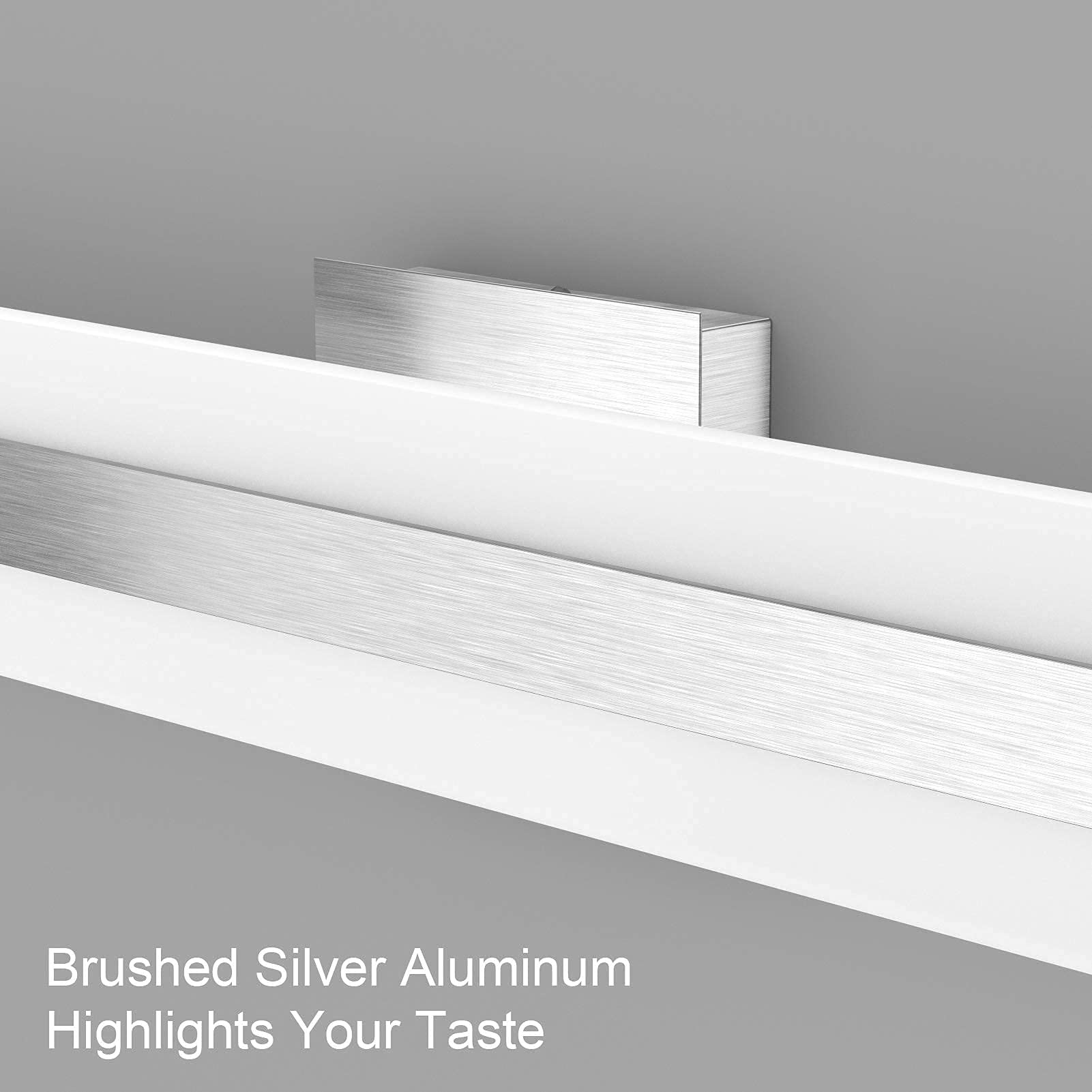 Aipsun Modern LED Vanity Light - Frosted White Acrylic Bathroom Mirror Light Fixture with Energy Saving Dimmable LEDs - Perfect for Bathroom, Dressing Room & Makeup Area Lighting