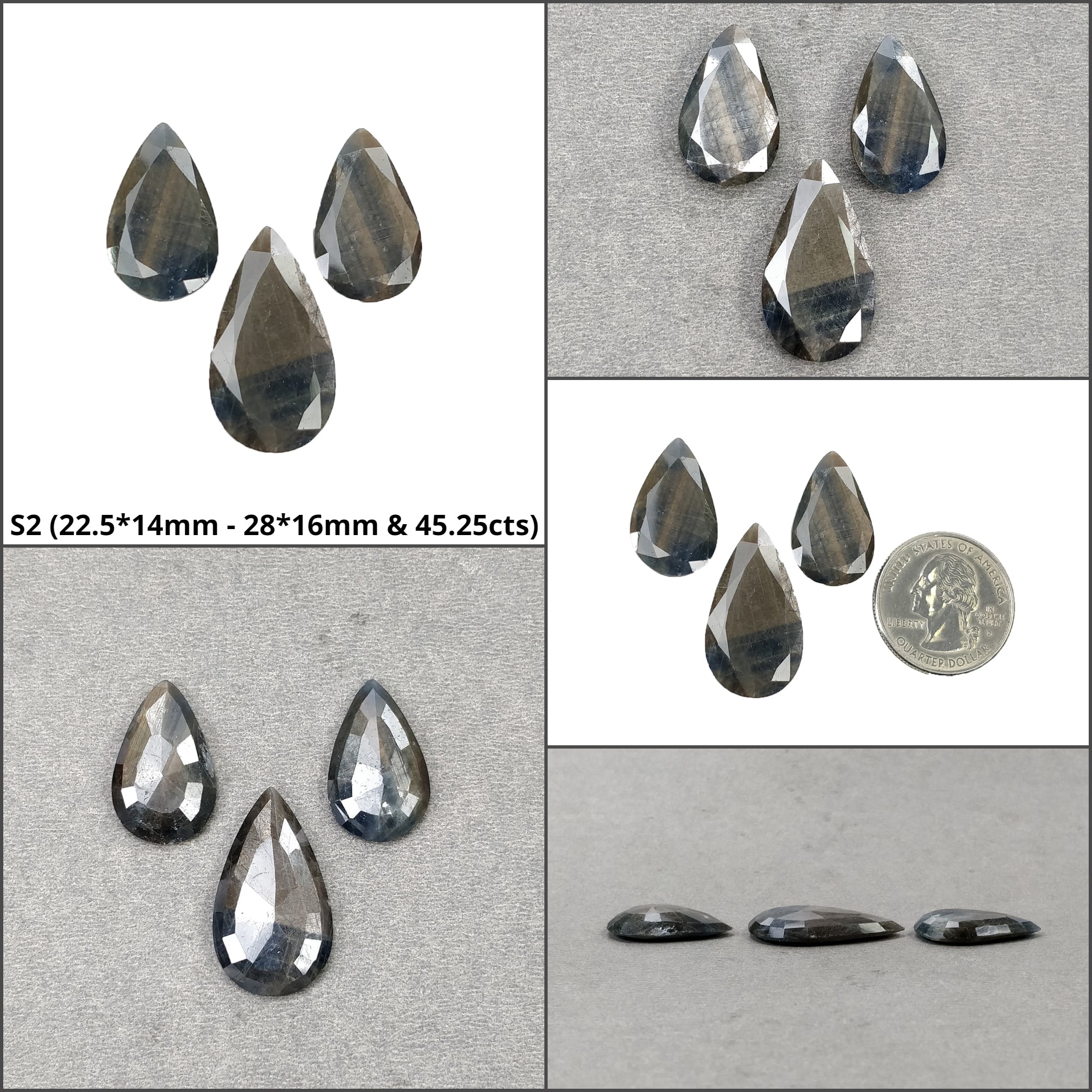 Natural Untreated Golden Brown Chocolate Blue Sheen Sapphire Gemstone - Pear Shape Cut for Jewelry Making, Engagement Rings & Unique Gifts