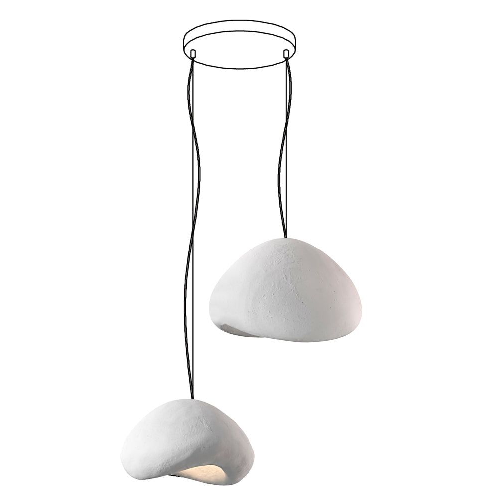 Khmara Rough Combination Chandelier - Modern Industrial Ceiling Light Fixture for Dining Room, Living Room & Bedroom Decor