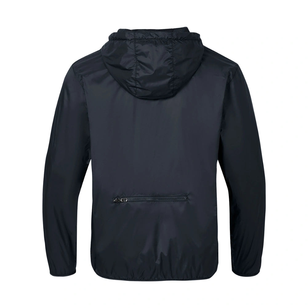 Lightweight Men's Packable Full Zip Windbreaker Jacket - Water-Resistant & Breathable for Outdoor Hiking, Running, and Travel