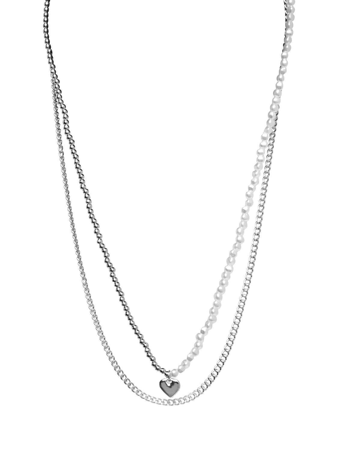 MELA COMBI NECKLACE Sterling Silver Jewelry - Elegant Layered Pendant Necklace for Women, Perfect for Everyday Wear, Date Nights & Special Occasions