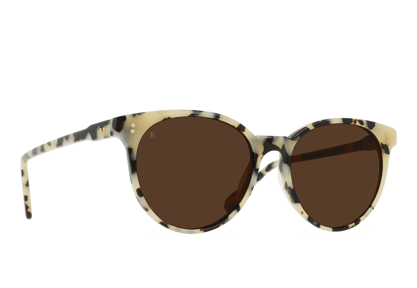 Norie Ivory Tortoise Shell & Carob Brown 53mm Sunglasses - Stylish UV Protection for Outdoor Activities, Beach, and Driving