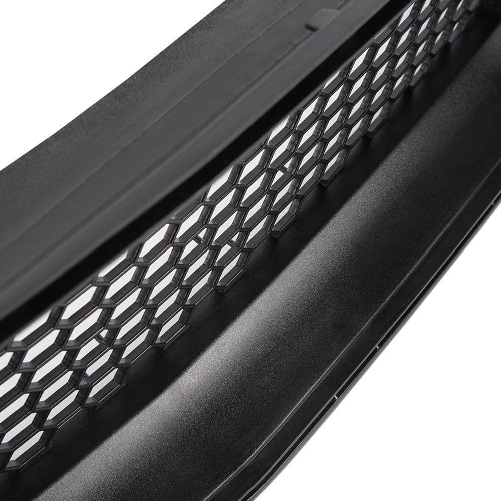 G-PLUS Mesh Front Bumper Upper Hood Grille with DRL LED Accent Lights for Ford Mustang 2015-2017 | Performance Upgrade & Custom Styling | Perfect for Car Shows & Street Racing