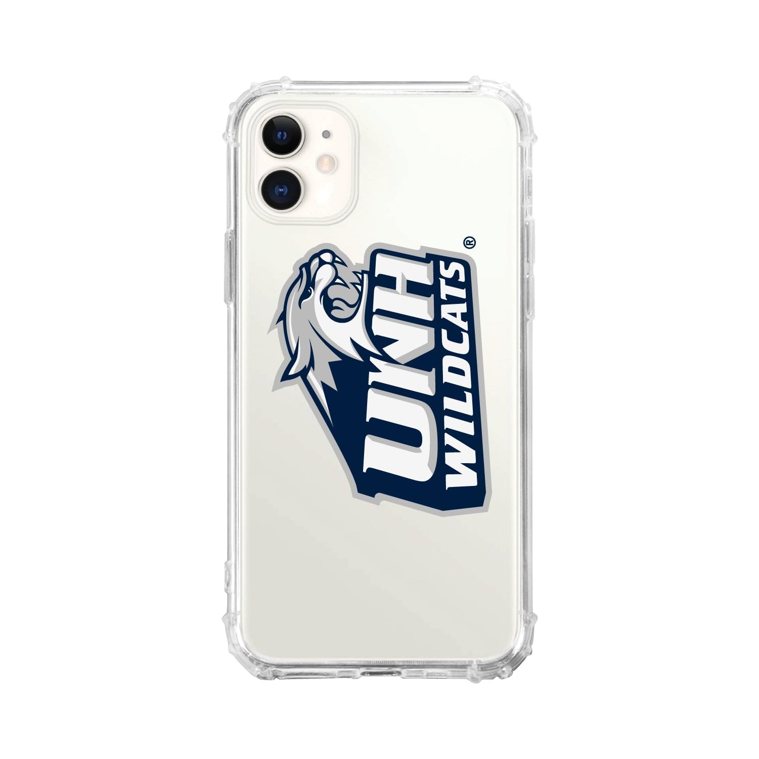 OTM Essentials Rugged Phone Case for iPhone 13 Pro - Shockproof Protective Cover with Reinforced Edges | Classic White Design | University of New Hampshire Alumni Gift | Perfect for Outdoor Activities, Sports & Daily Protection