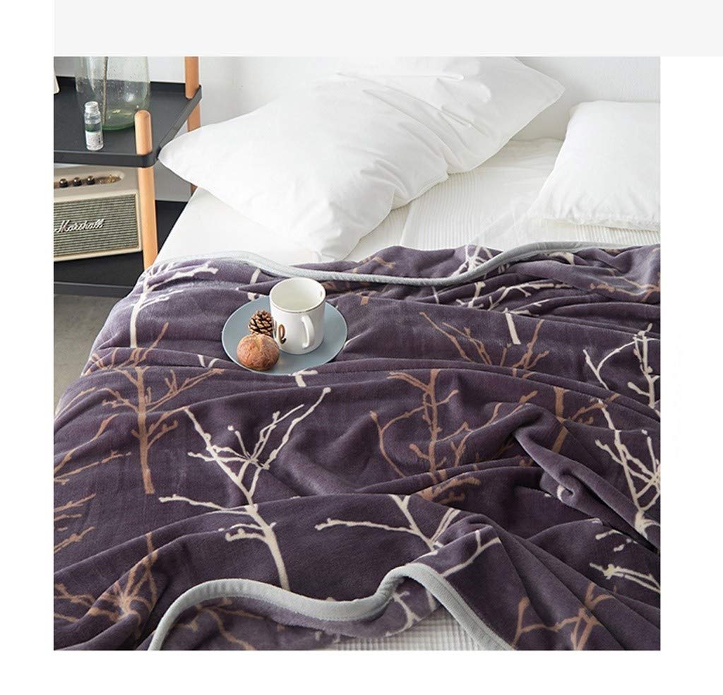 ACCDUER Flannel Fleece Blanket - Super Soft, No Fading, Durable & Washable Microfiber Throw - 90.5x96.5 Inches (Brown) - Perfect for Bed, Sofa, Camping & Travel