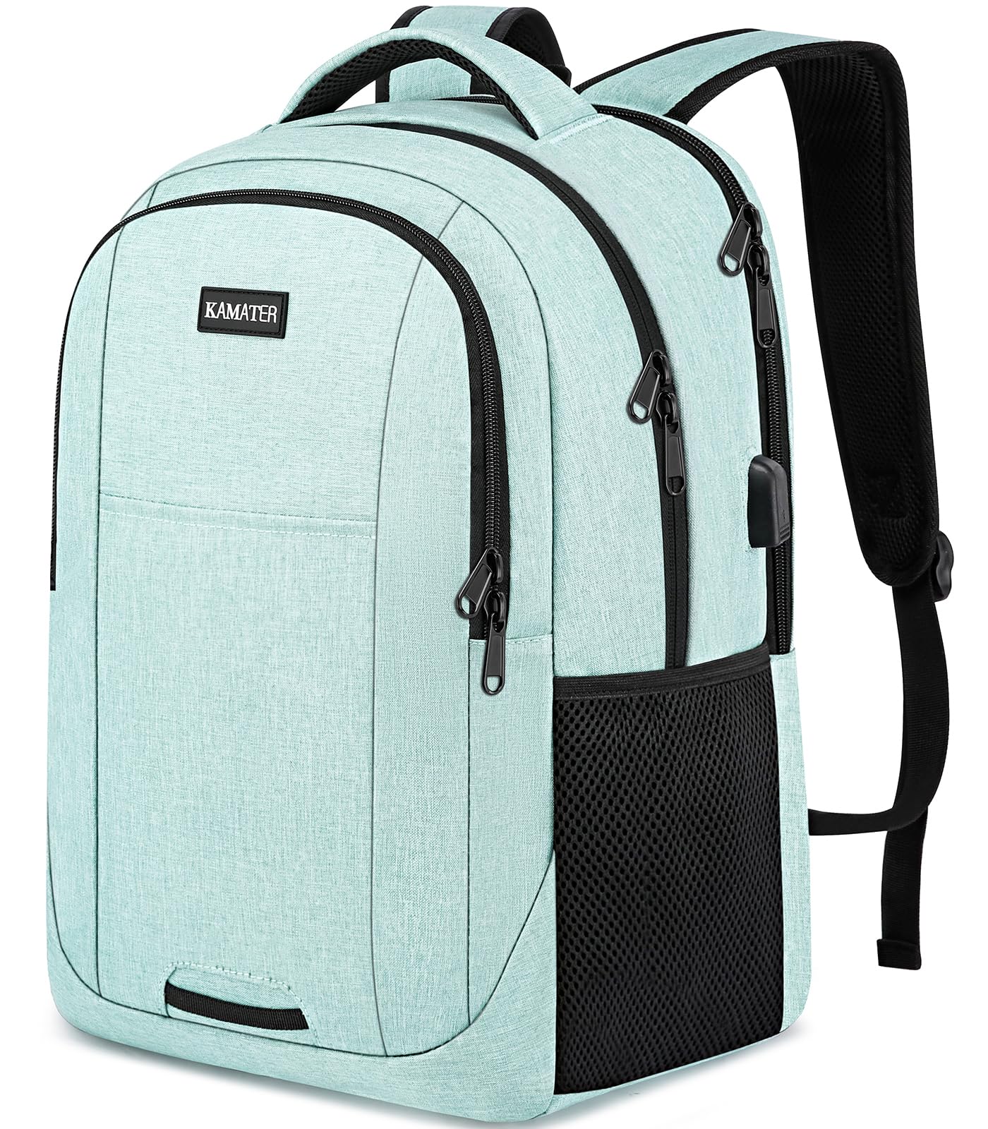 Stylish Teal Backpack for School & College - 15.6 Inch Laptop Bookbag with Multiple Compartments for Teens, Boys & Girls - Durable Large Computer Backpack for Men & Women - Perfect for Daily Commute, Travel & Study
