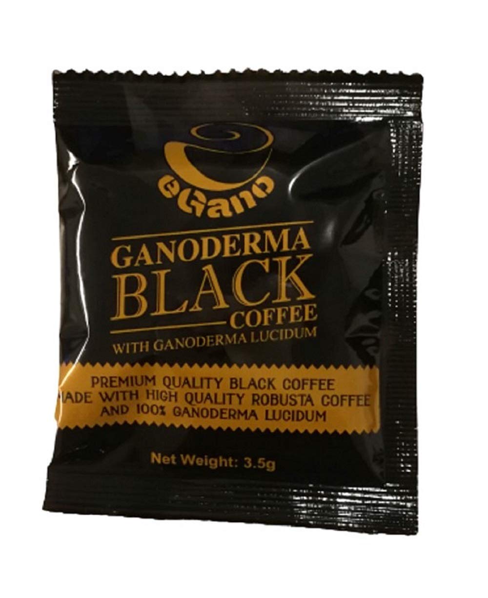 Premium Ganoderma Black Coffee & Cafe Latte Instant Coffee with Ganoderma Lucidum - 8 Count (32 Sachets) - Dark Roast - Vegan & Gluten Free - Perfect for Home, Office, or Travel - Boosts Energy & Immunity Naturally