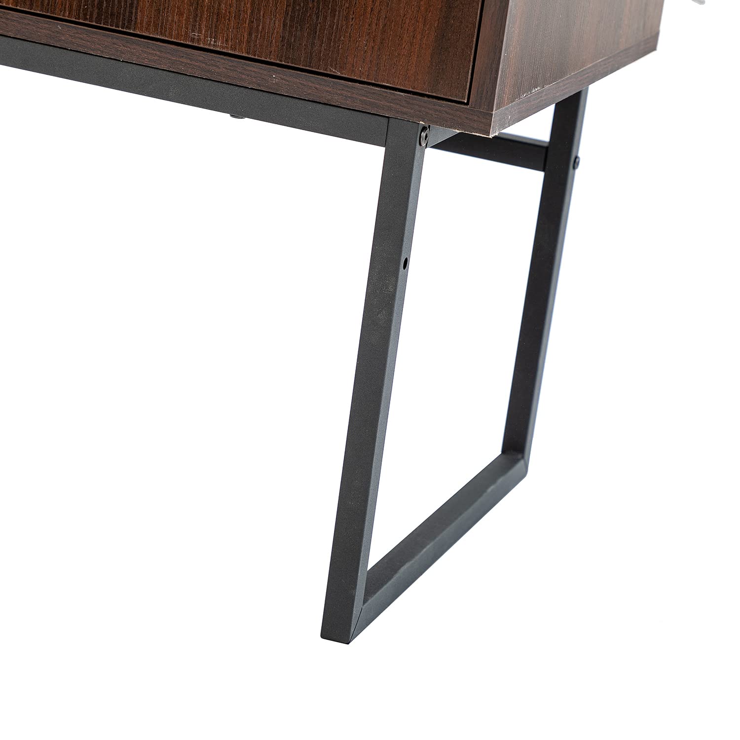 Handmade Natural Rattan Storage Cabinet with 2 Doors - Dark Brown Console Table, Sideboard Buffet Cabinet for Living Room, Dining Room, Entryway & Kitchen - Perfect for Home Organization & Stylish Storage Solutions