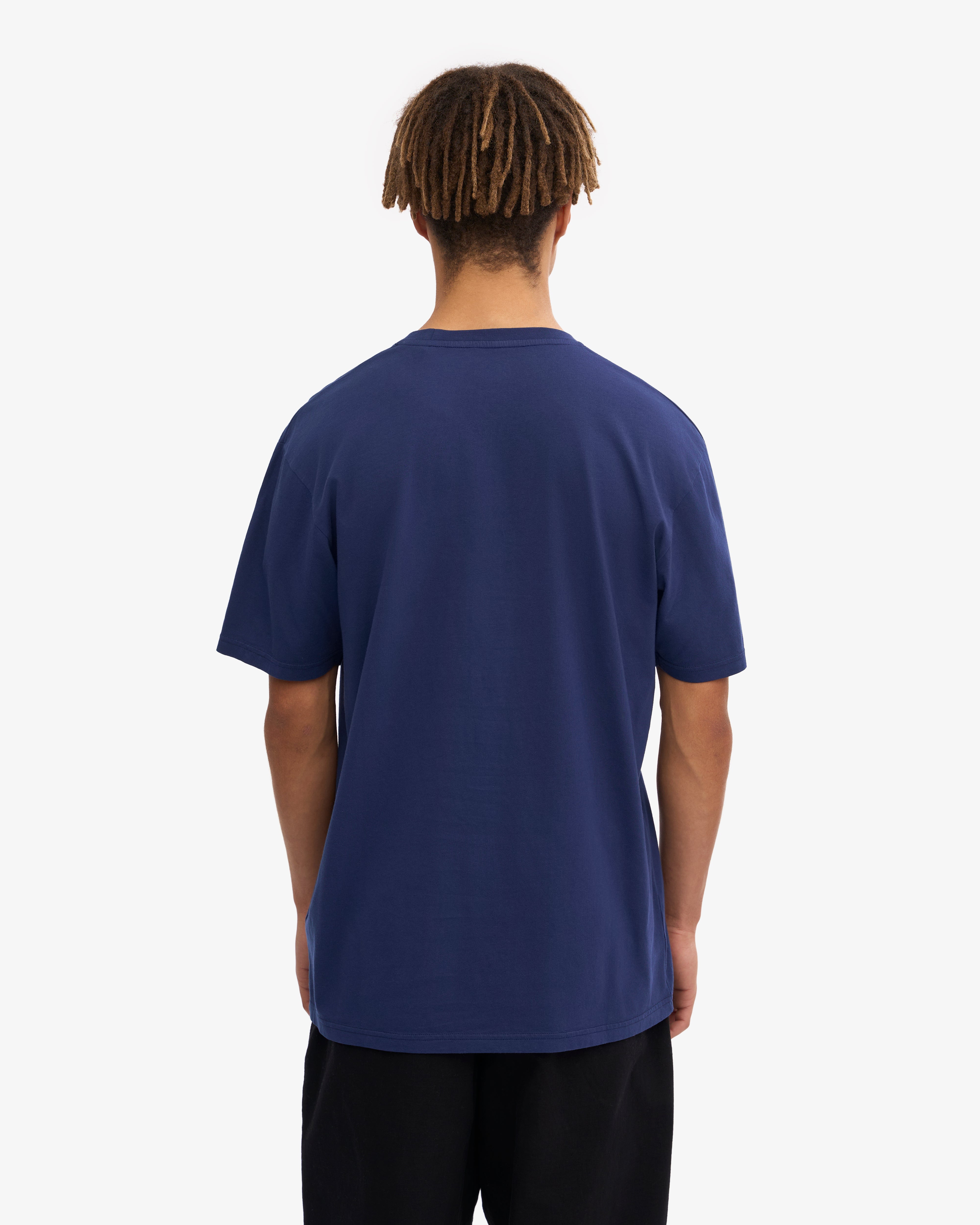 Classic Organic Cotton T-Shirt for Men & Women - Soft & Comfortable Marine Blue Tee - Perfect for Casual Wear, Gym, and Everyday Outfits