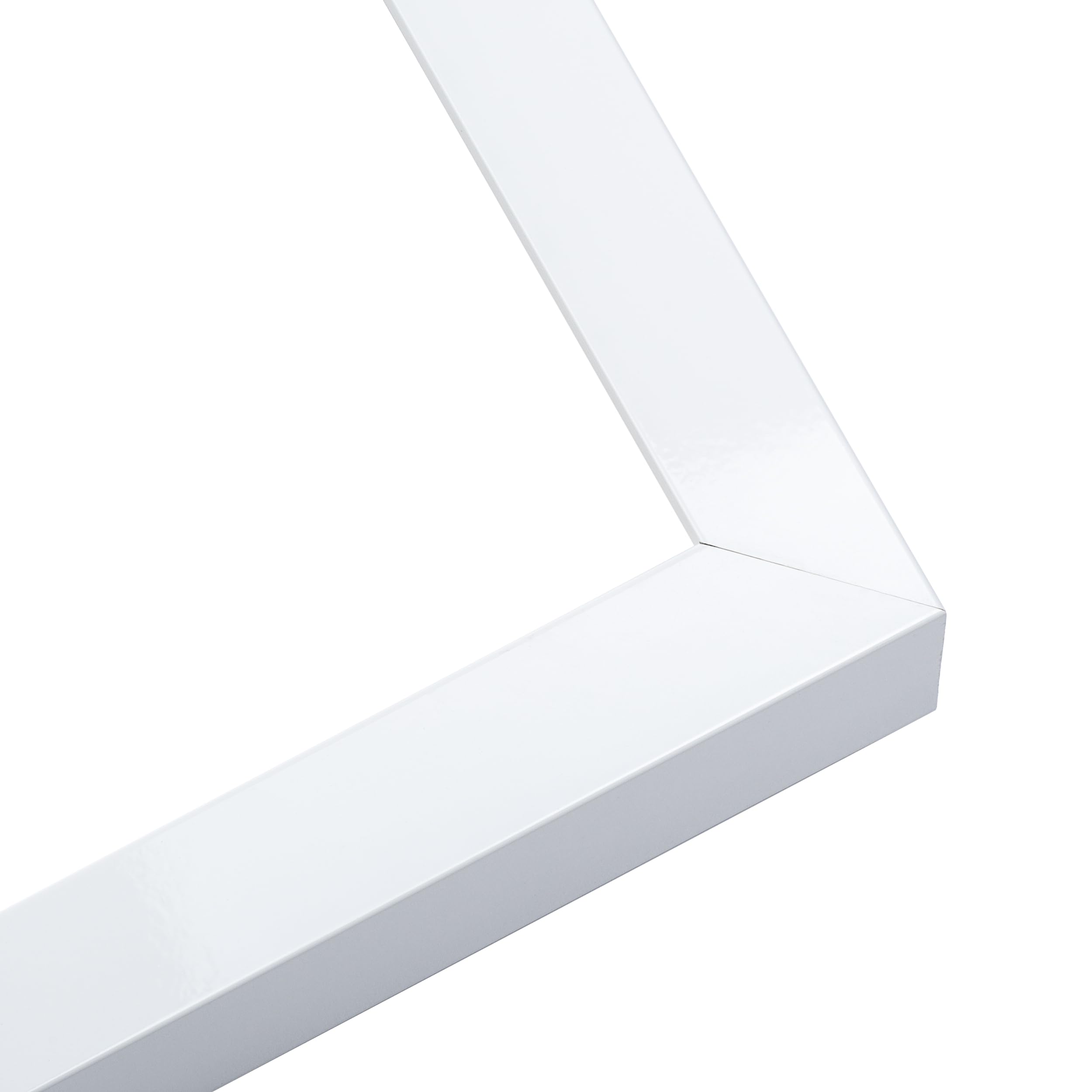 30x36 Inch White Contemporary Solid Wood Picture Frame - 1.125 Inch Moulding Width with UV Acrylic Plexiglass | Includes Foam Board Backing & Hanging Hardware | Perfect for Wall Art, Family Photos, and Office Decor
