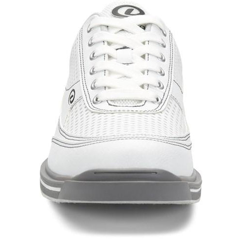 Dexter Men's Turbo Pro Bowling Shoes - Wide Fit, White/Grey - Perfect for League Play & Tournament Bowling