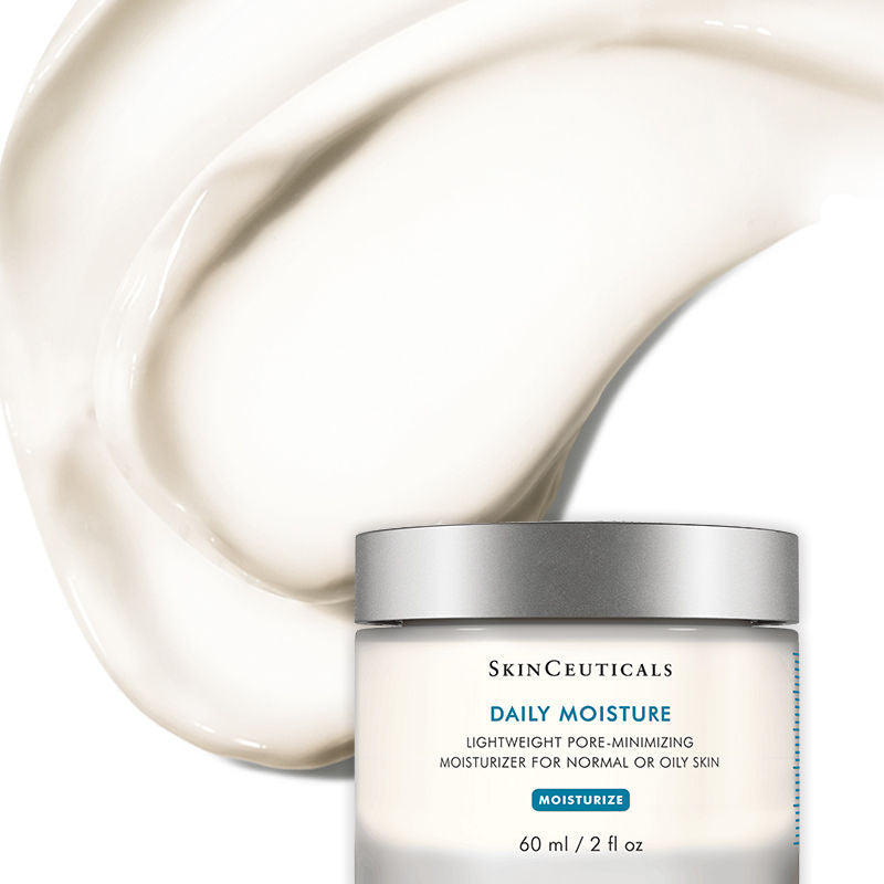 Skinceuticals Daily Moisture Face Cream - Hydrating Moisturizer for Dry & Sensitive Skin - Day & Night Use for Glowing Complexion - Perfect for Daily Skincare Routine & Travel