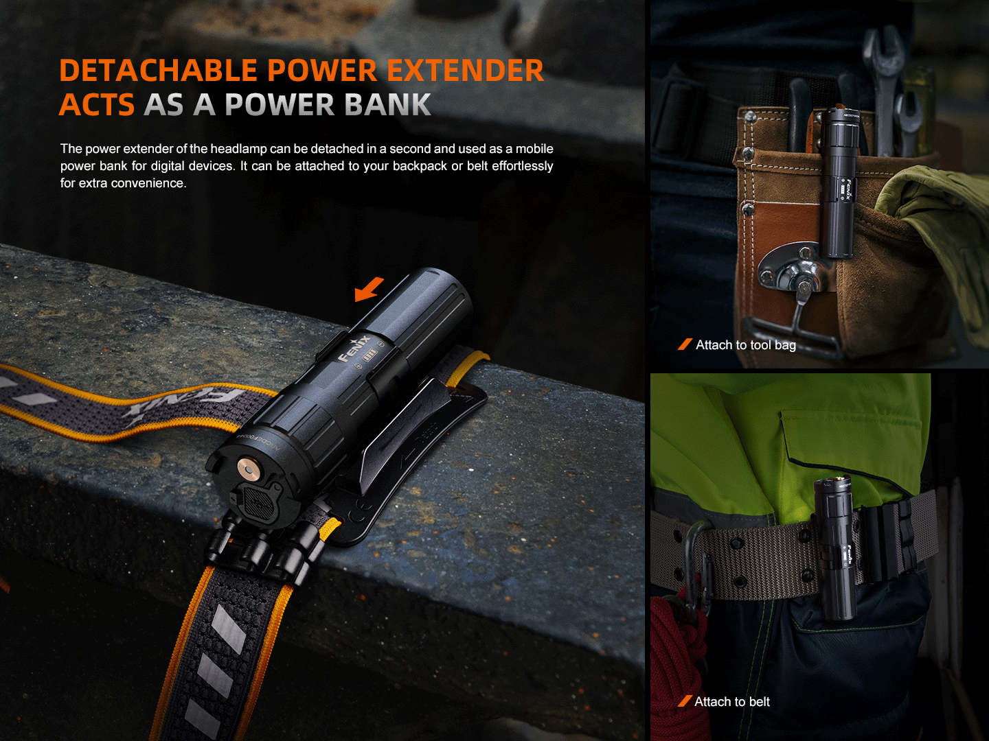 Fenix HM75R Rechargeable 1600 Lumens Industrial Headlamp - Perfect for Camping, Hiking, and Outdoor Work