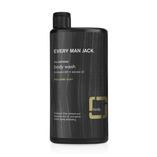 Every Man Jack Natural Body Wash for Men - Hydrating & Refreshing Shower Gel with Shea Butter & Aloe - Perfect for Daily Use & Post-Workout Shower