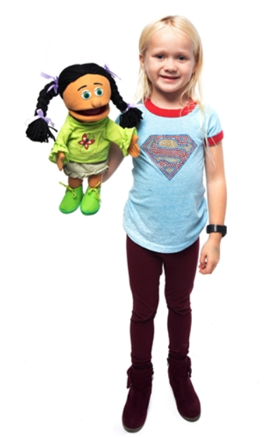 Amalia Small Hand Puppet 36 cm - Soft Plush Animal Puppet for Kids, Interactive Storytelling Toy for Classroom & Home Play (Code 2) | Perfect for Role Play, Early Education & Parent-Child Bonding