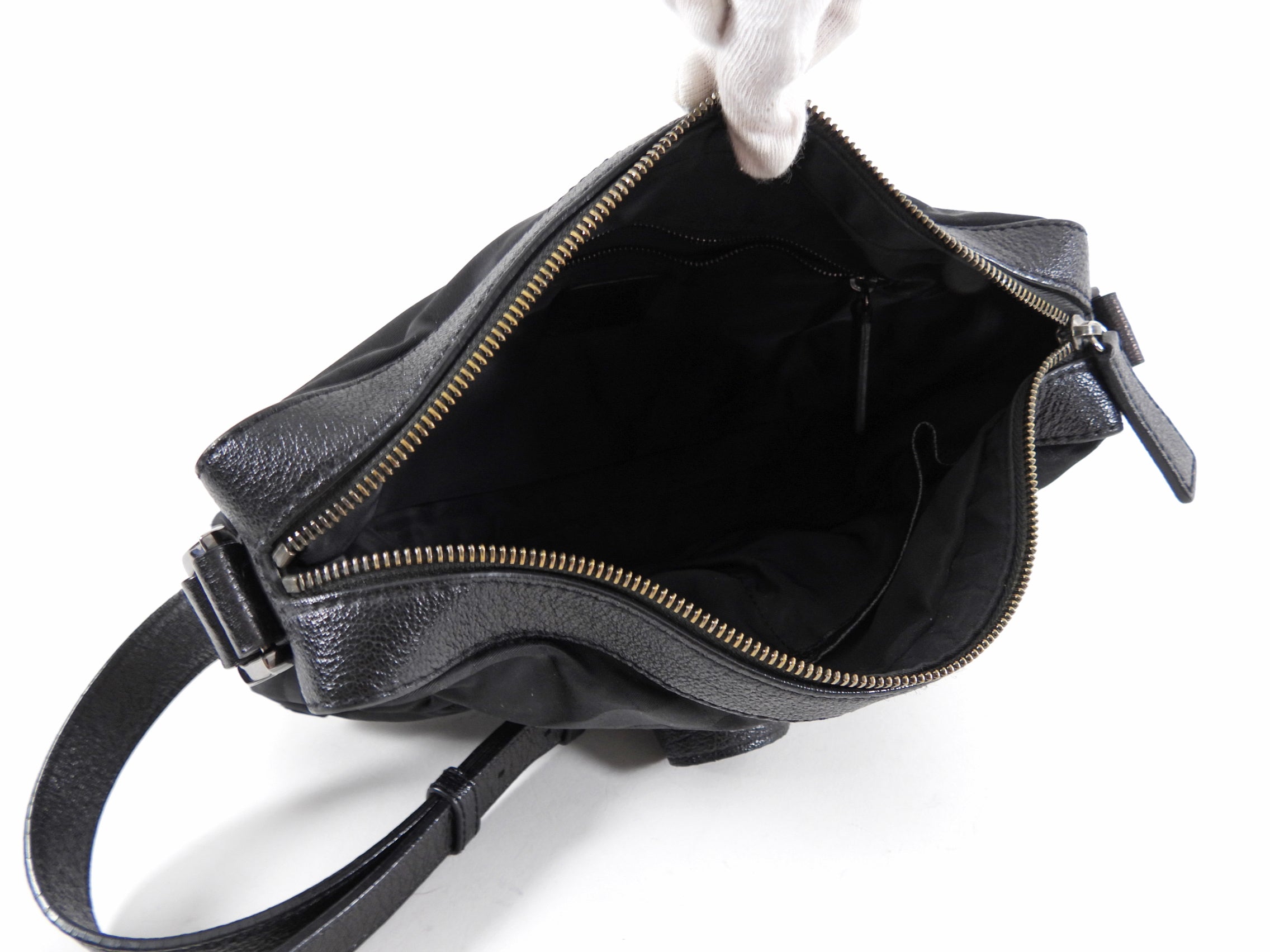 Burberry Black Nylon and Leather Crossbody Bag for Women | Luxury Designer Handbag | Perfect for Work, Travel & Everyday Use