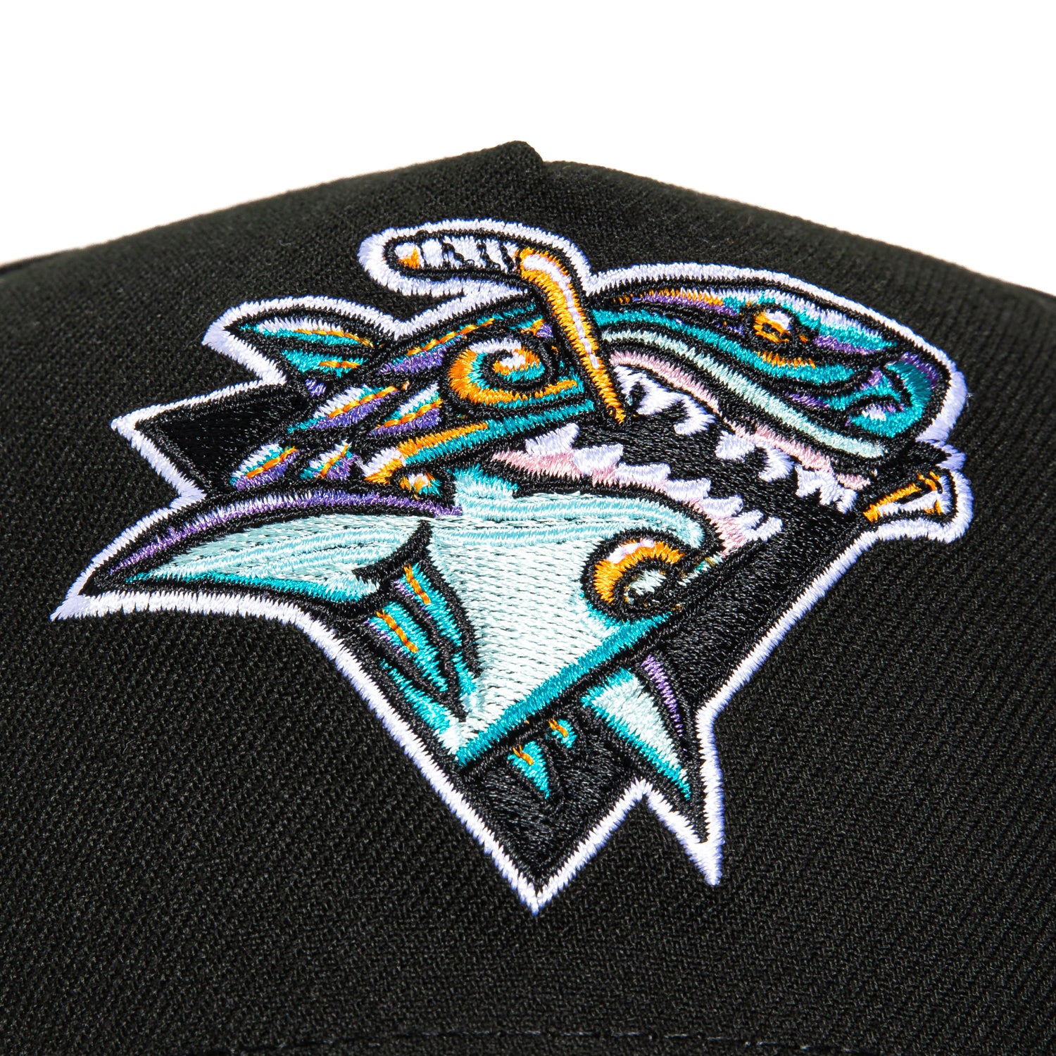 New Era 9Forty A-Frame San Jose Sharks Tiburones Logo Patch Snapback Hat - Black | Official MLB Baseball Cap for Men & Women | Perfect for Games, Streetwear & Sports Fans