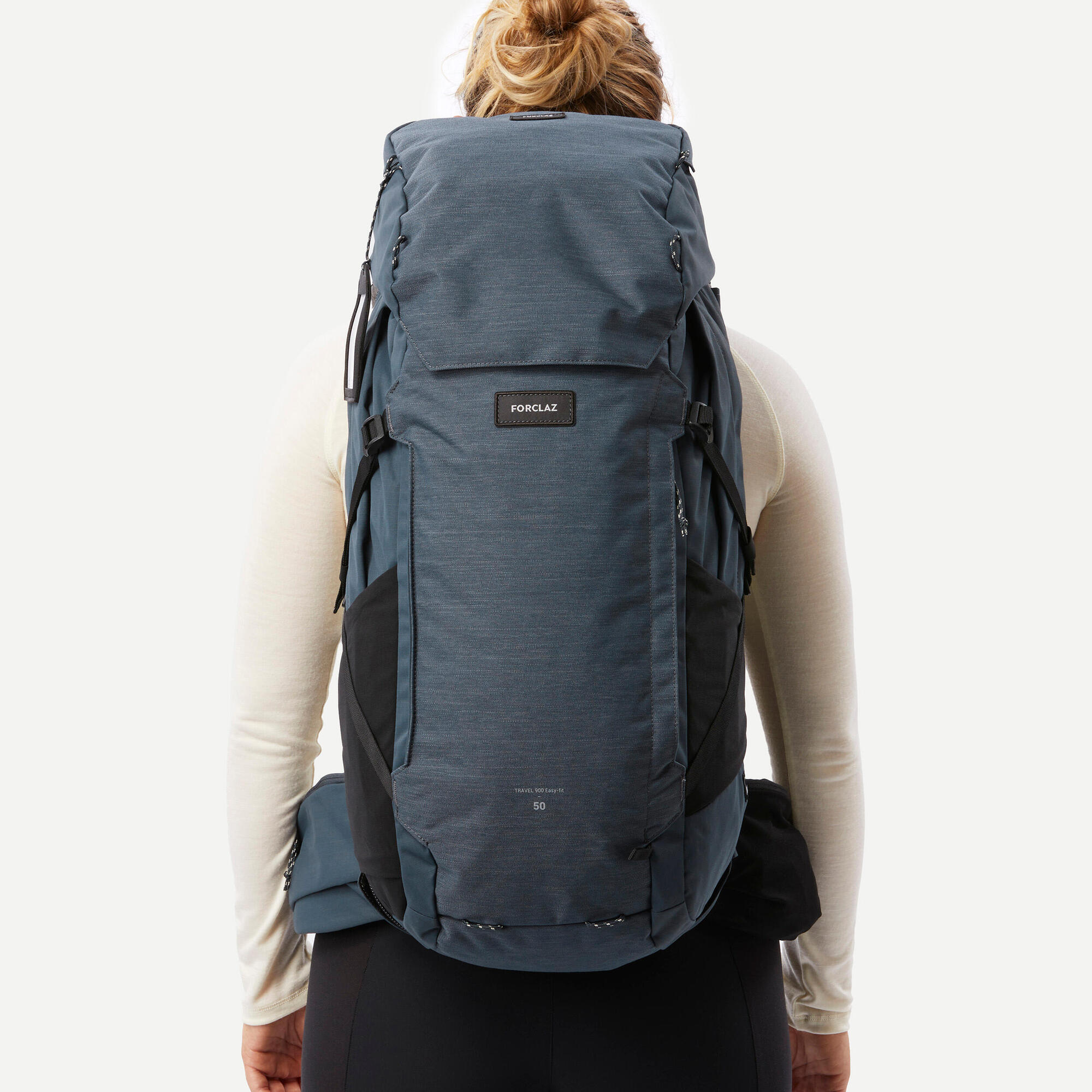 Forclaz Women's Travel 900 50L Lightweight Hiking Backpack - Perfect for Outdoor Adventures, Camping & Backpacking Trips