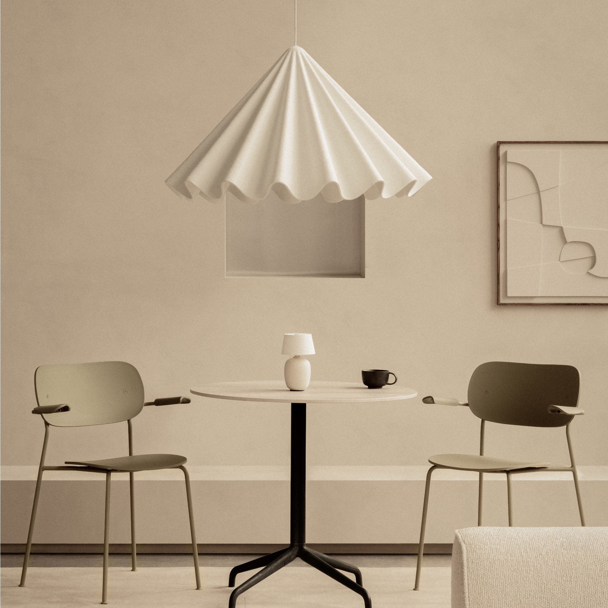 AUDO CPH 95cm Off White Dancing Pendant Light - Modern Scandinavian Ceiling Lamp for Living Room, Bedroom, or Dining Area