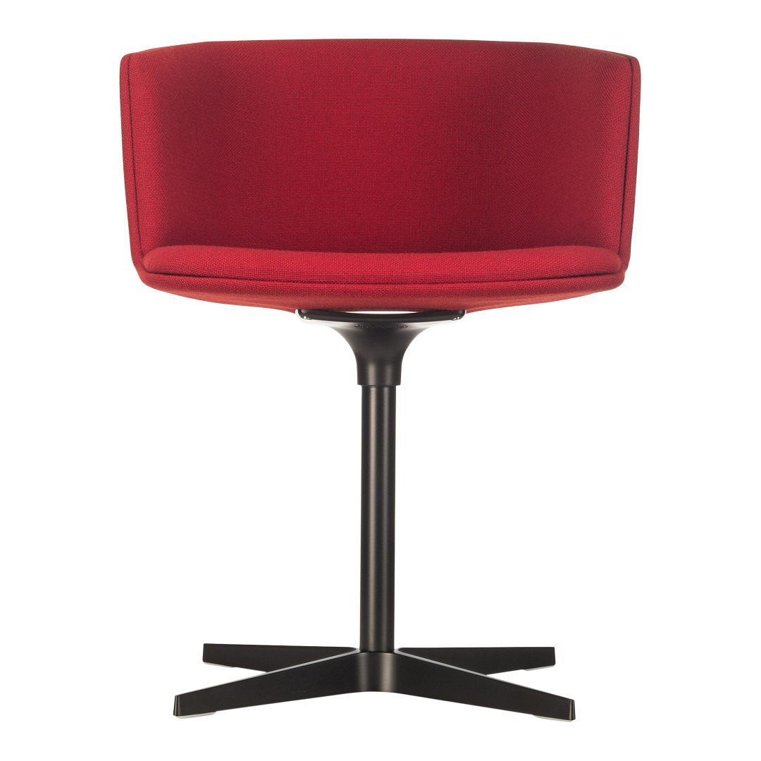 Ergonomic Office Chair with Cross Base - Fully Upholstered Swivel Desk Chair for Home & Office Workspace