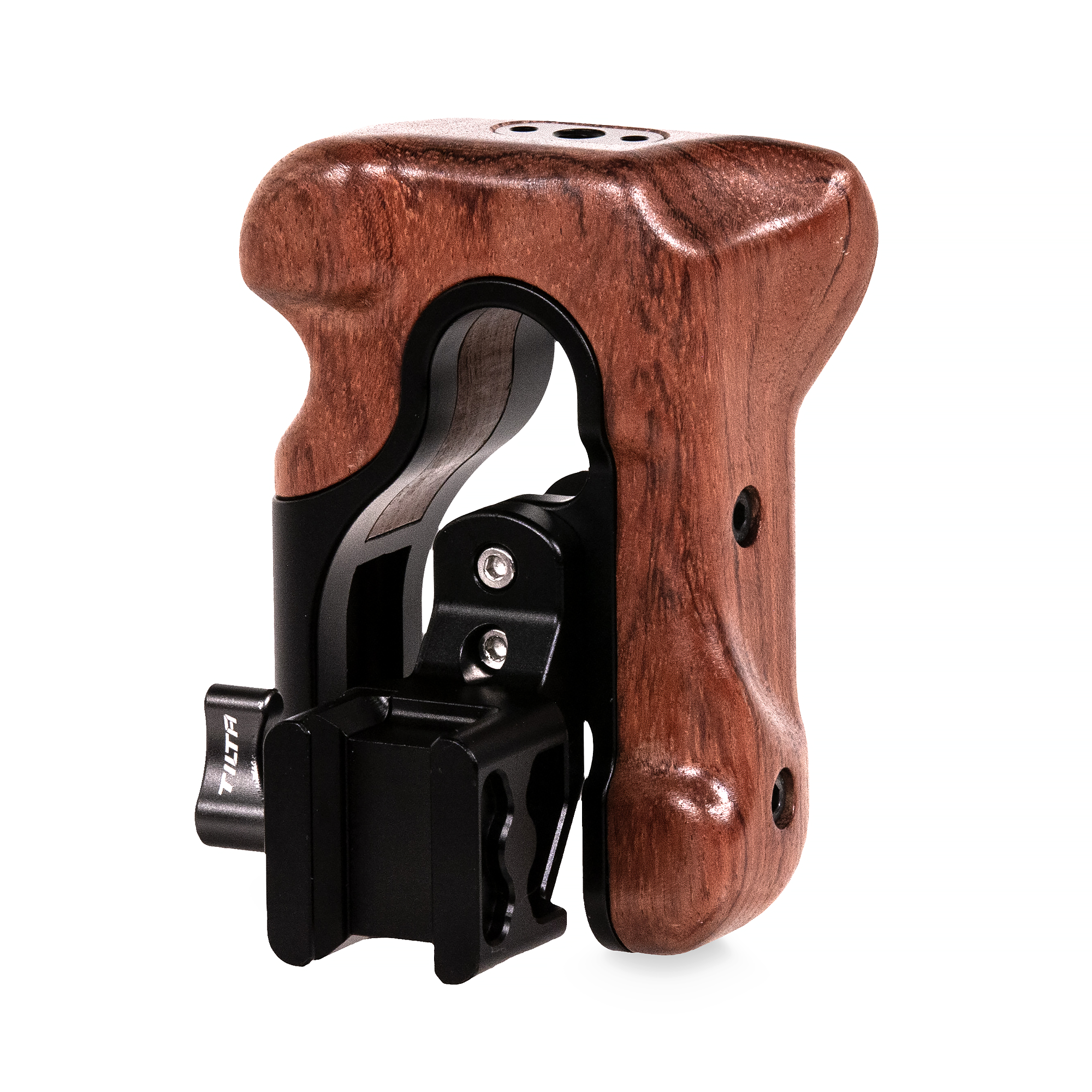 Tilta Right Side Wooden Handle Type VI Black - Premium Camera Grip for DSLR & Mirrorless Cameras - Perfect for Filmmaking, Photography & Vlogging