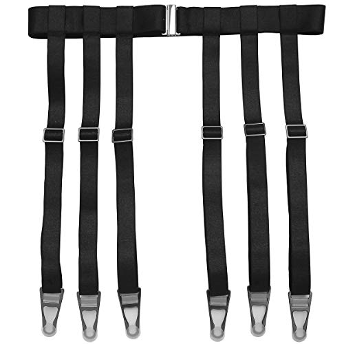 Black 6-strap With Garter Clips