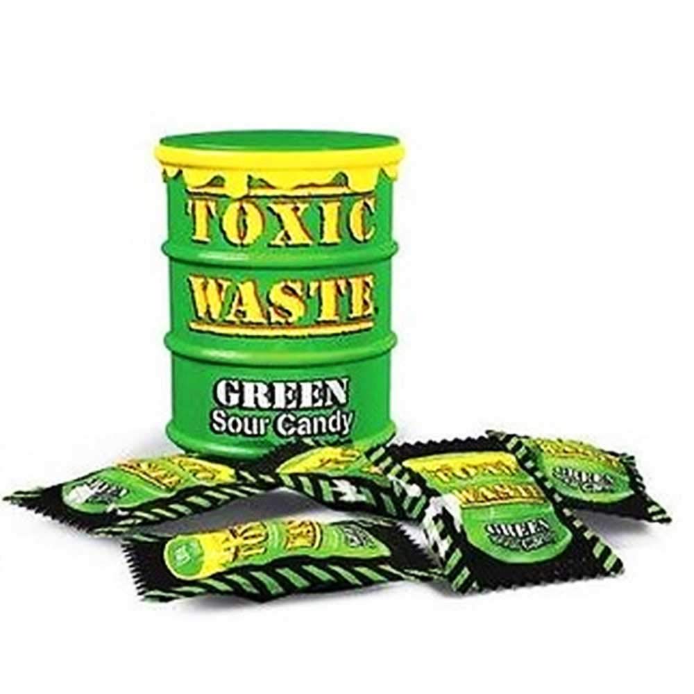 Toxic Waste Sour Candy Assortment - Extreme Sour Hard Candy Mix (Red, Purple, Green) | 3-Pack 42g Each | Perfect for Parties, Halloween Treats & Prank Gifts