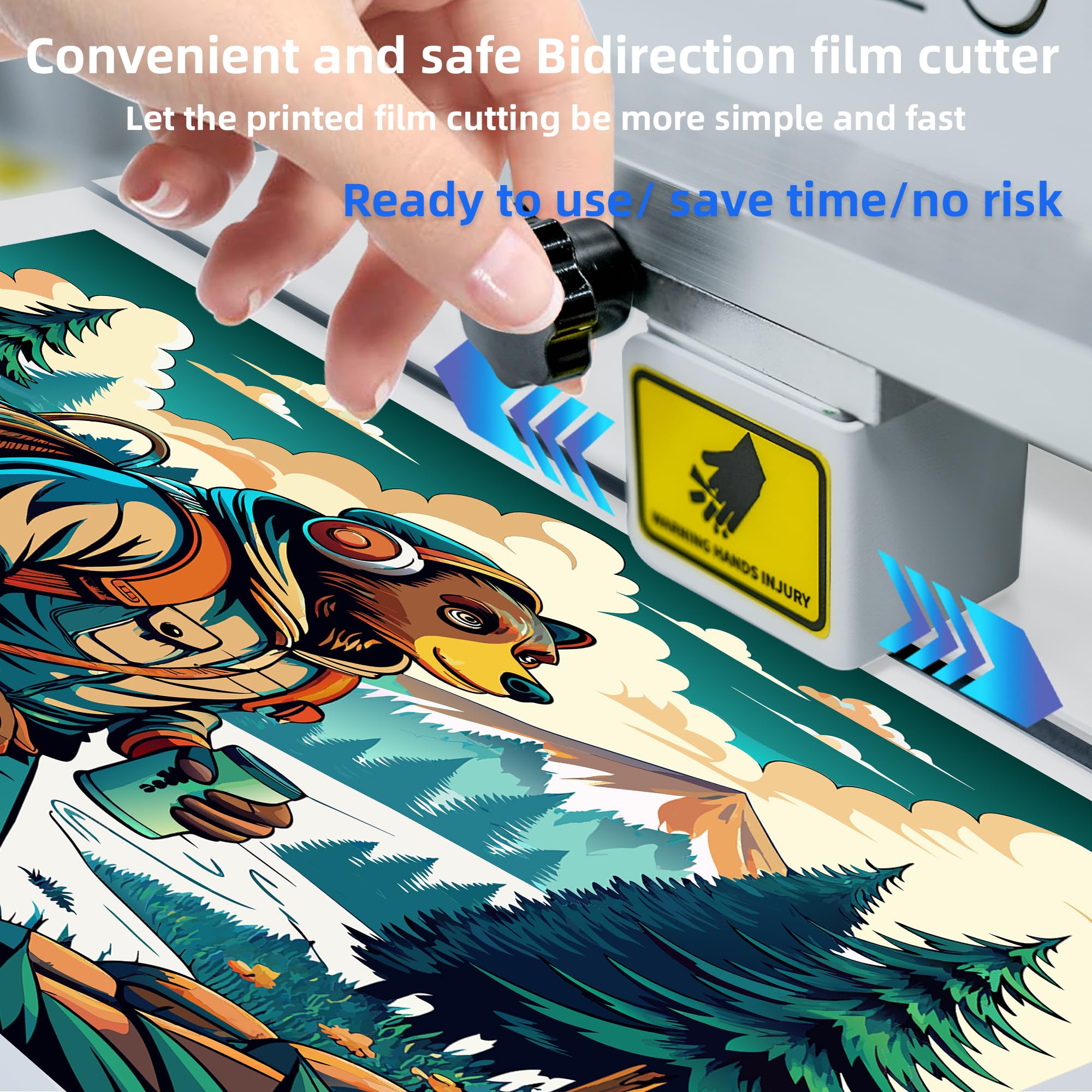 Lancelot A3 l1800 DTF Printer - Direct to Film Transfer Machine with Roll Feeder & White Ink Circulation System | Easy Operation for Dark & Light Fabric Printing | Perfect for T-Shirt, Hoodie & Textile Businesses (Includes Software, Computer & Consumables)