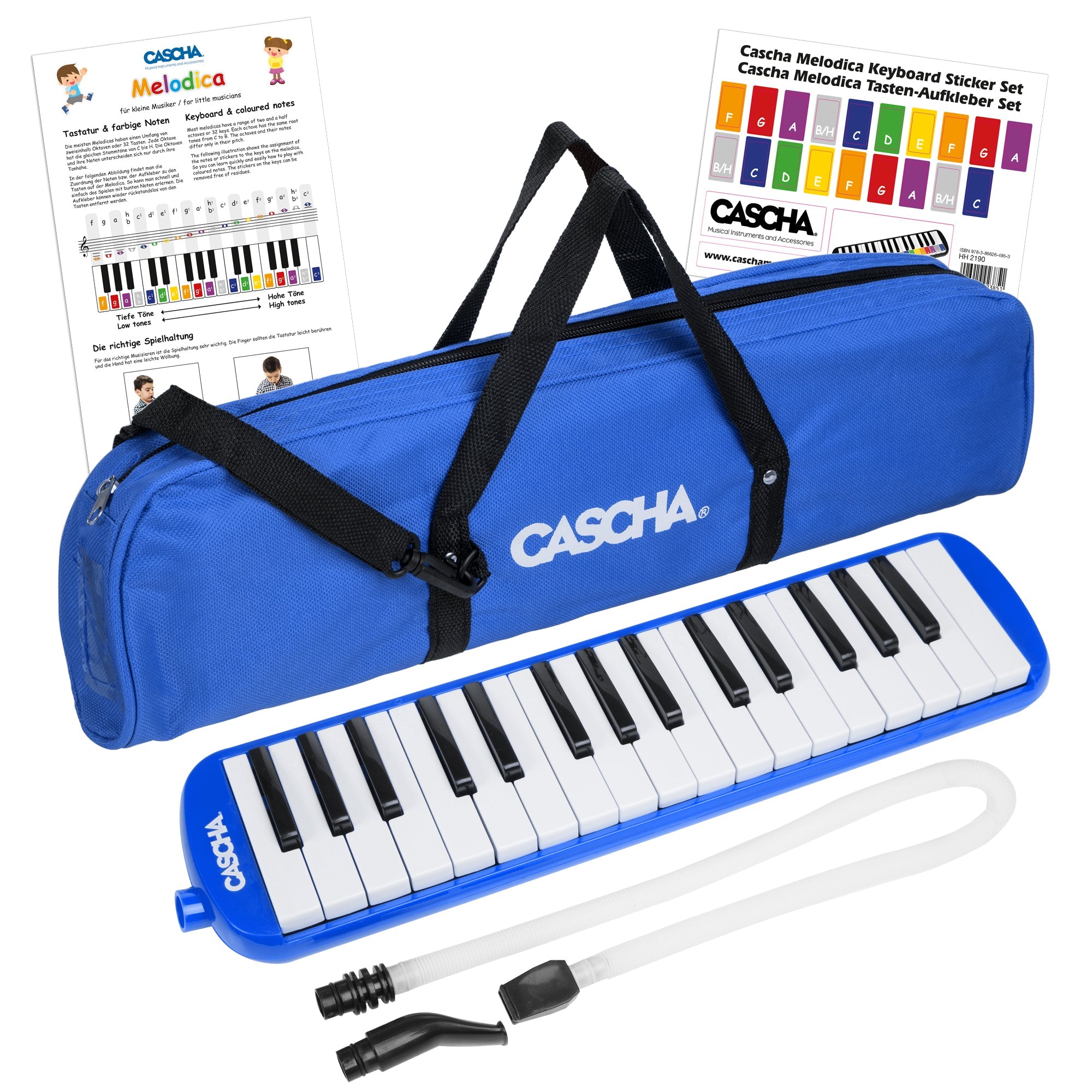 Cascha 32 Key Melodica - Professional Air Piano Instrument for Beginners & Musicians - Perfect for Music Education, Live Performances & Home Practice