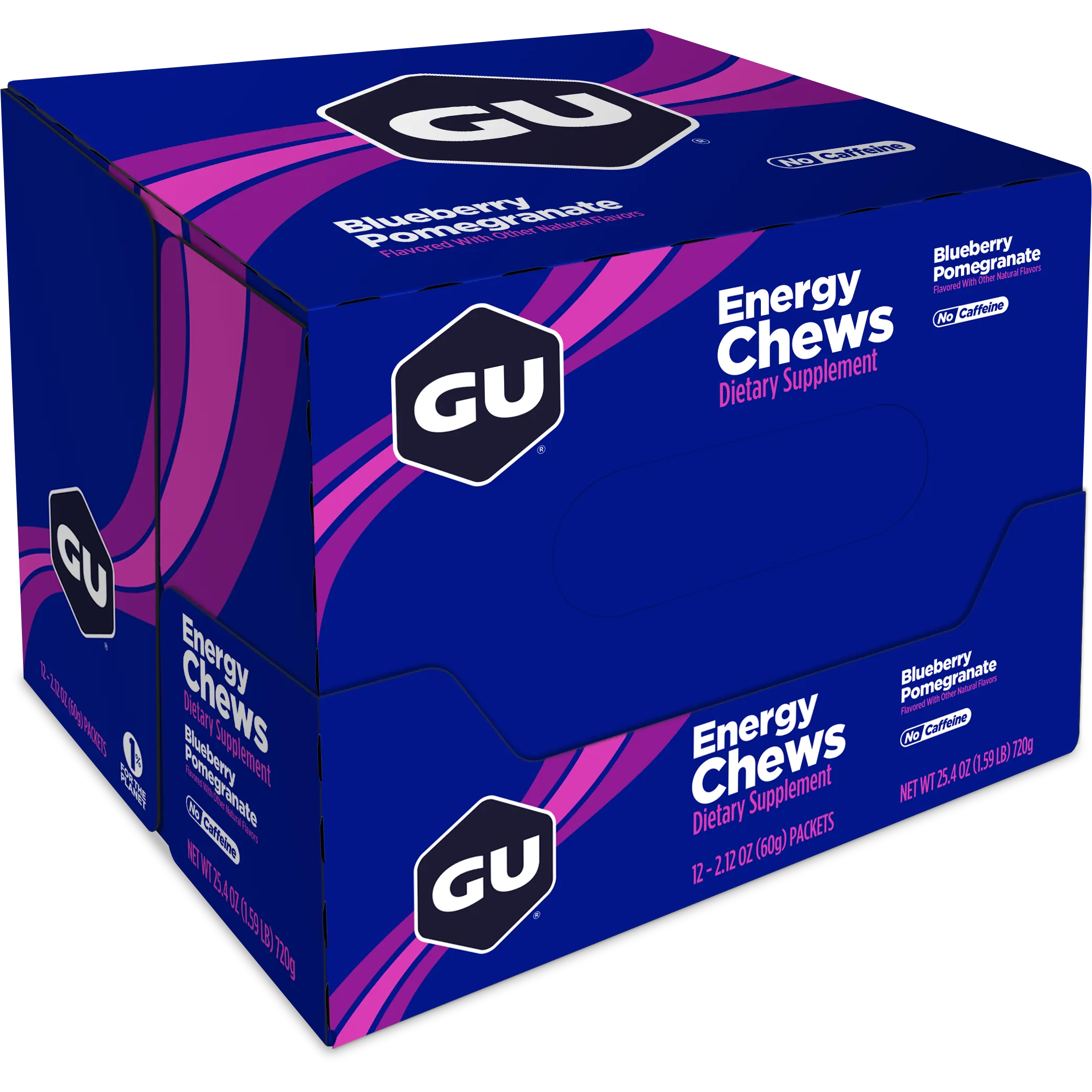 Gu Energy Chews - Natural Energy Gels for Runners, Cyclists & Athletes - Boost Endurance & Performance - Ideal for Marathon, Workout & Outdoor Activities