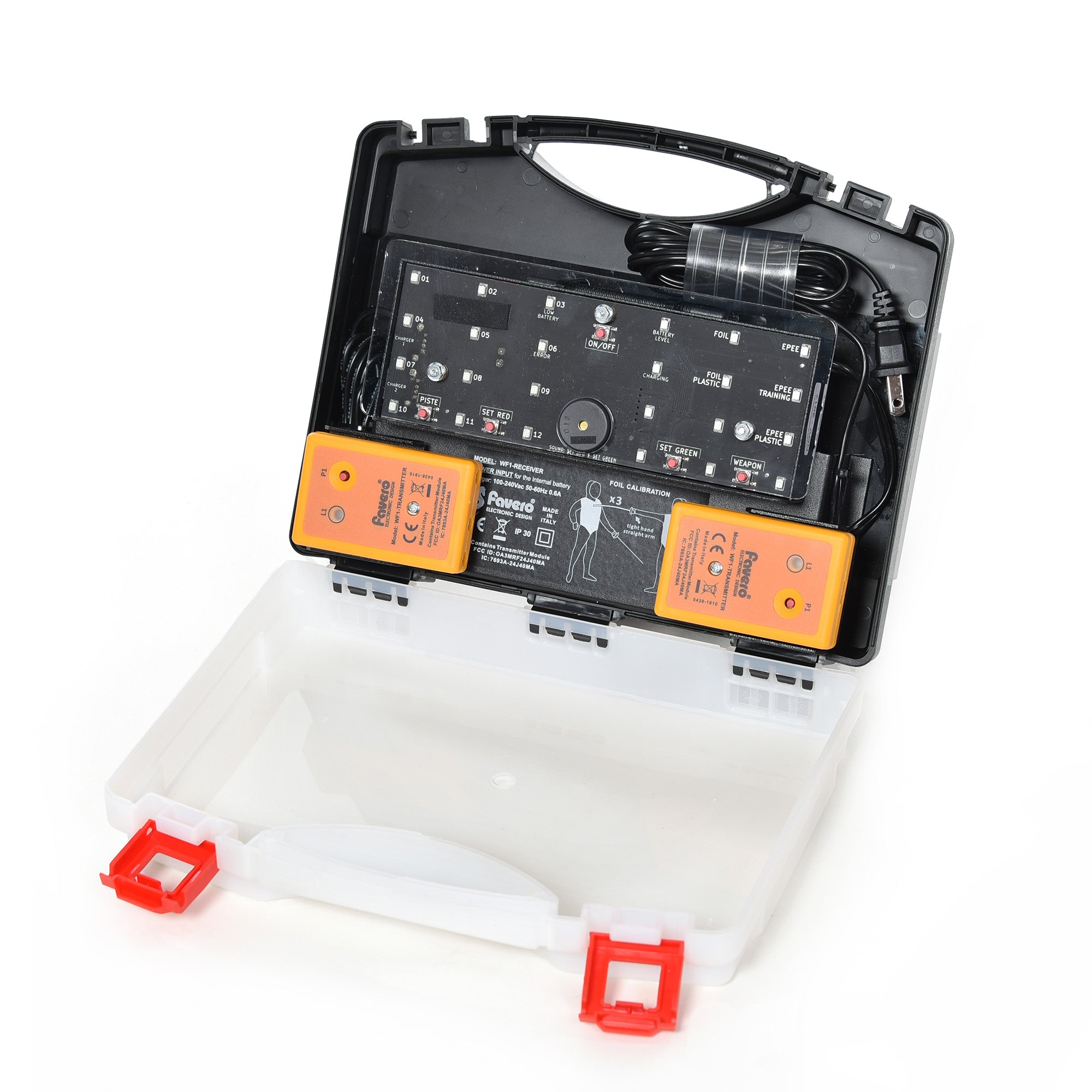 Favero WF1 Wireless Fencing Scoring Set for Epee & Foil - Professional Fencing Equipment for Tournaments & Training