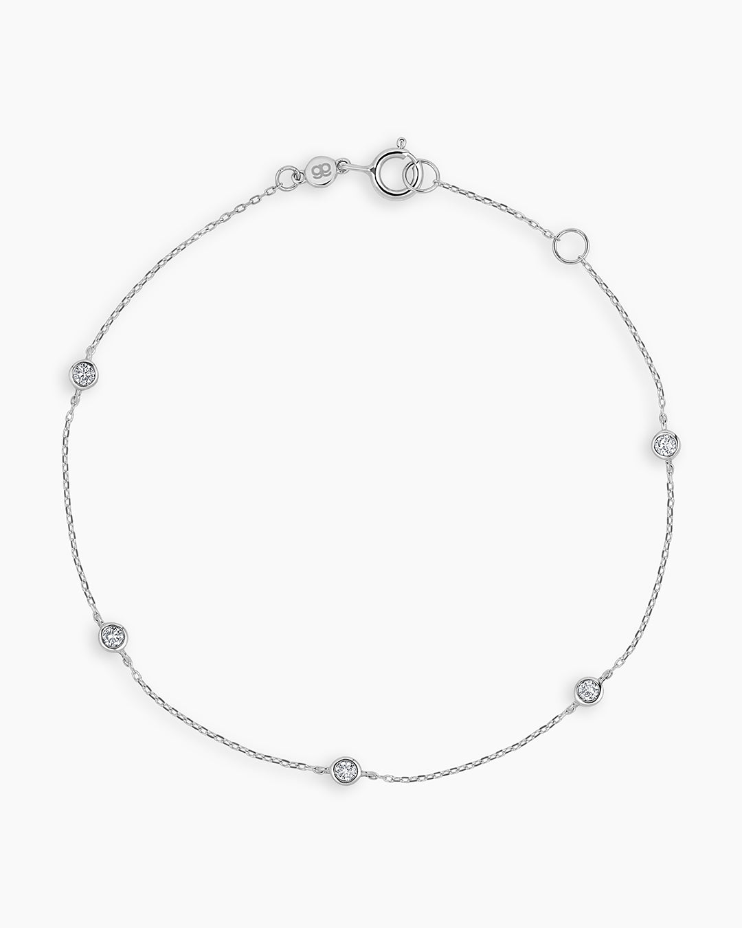 Classic Five Diamond Bracelet for Women - Elegant 14K Gold Tennis Bracelet for Everyday Wear & Special Occasions