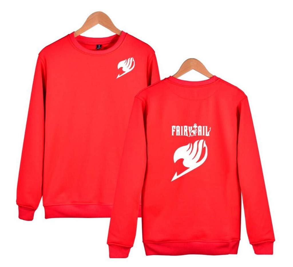Anime Fairy Tail Cosplay Natsu Dragneel Jacket - Official Character Hoodie Sweatshirt for Halloween, Comic Con & Cosplay Events | Men's Anime Costume Outfit