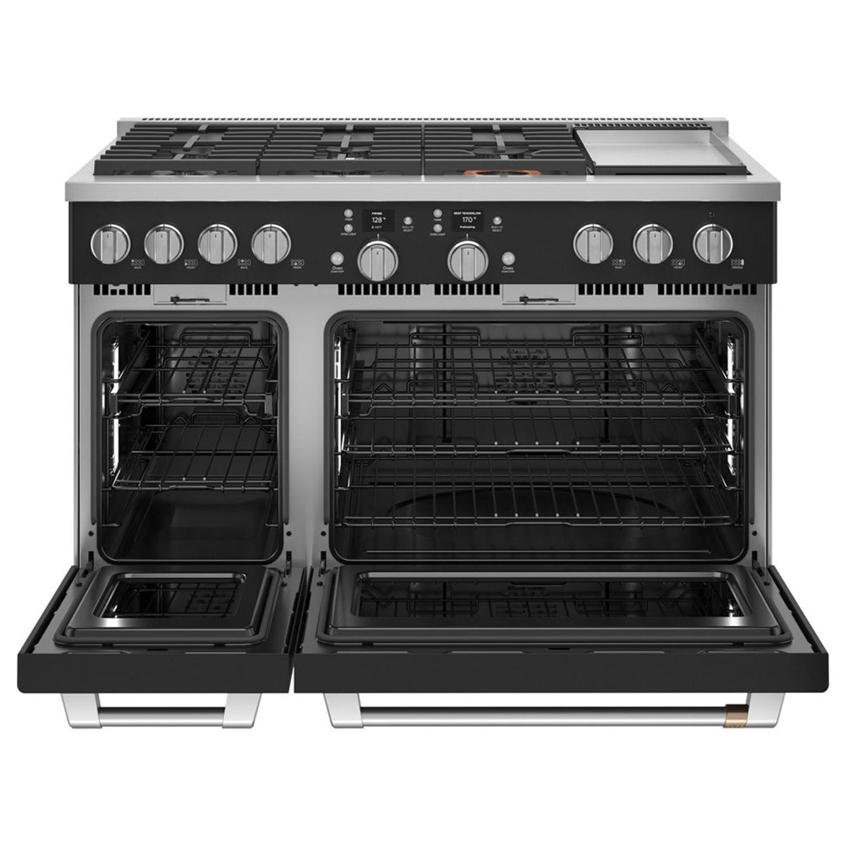 Cafe 36 Inch Refrigerator, 48 Inch Gas Range & Dishwasher Set - Premium Kitchen Appliance Bundle for Modern Homes | Perfect for Cooking, Entertaining & Family Gatherings