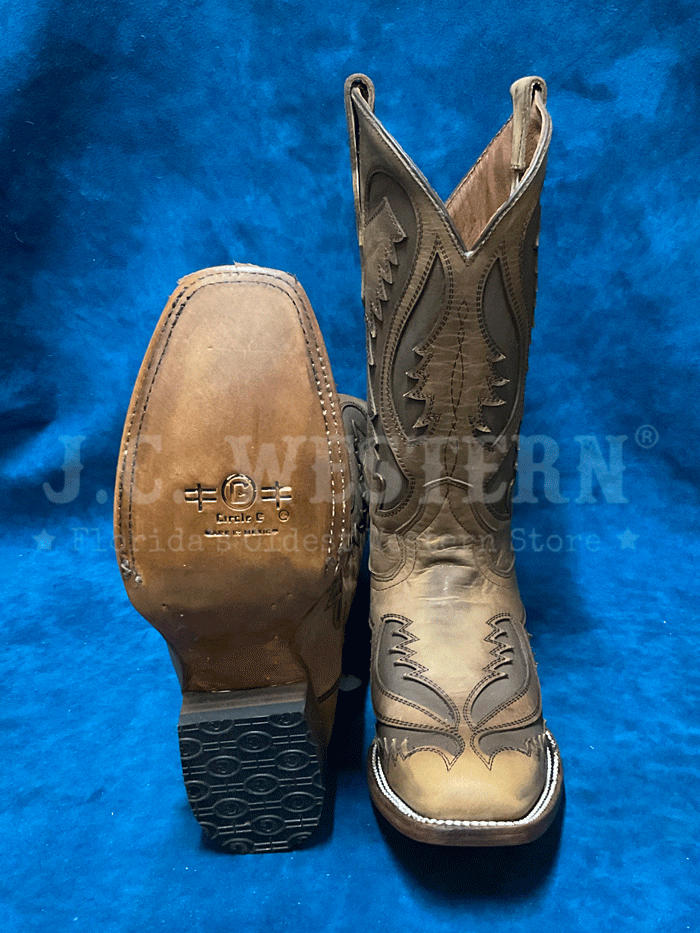 Circle G L6129 Women's Western Boots - Embroidered Square Toe Cowgirl Boots in Tan & Chocolate | Perfect for Rodeo, Country Dancing & Everyday Wear