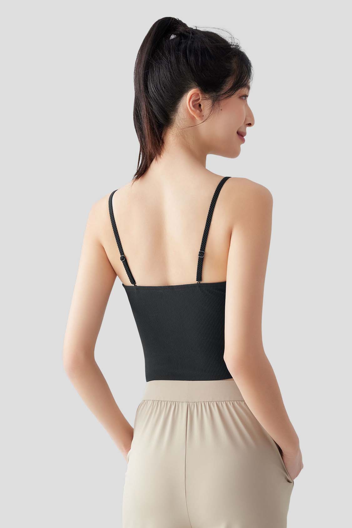 Grace Women's Open Back Tank Top with Built-in Bra - UPF 50+ Sun Protection for Yoga, Running & Summer Outdoor Activities