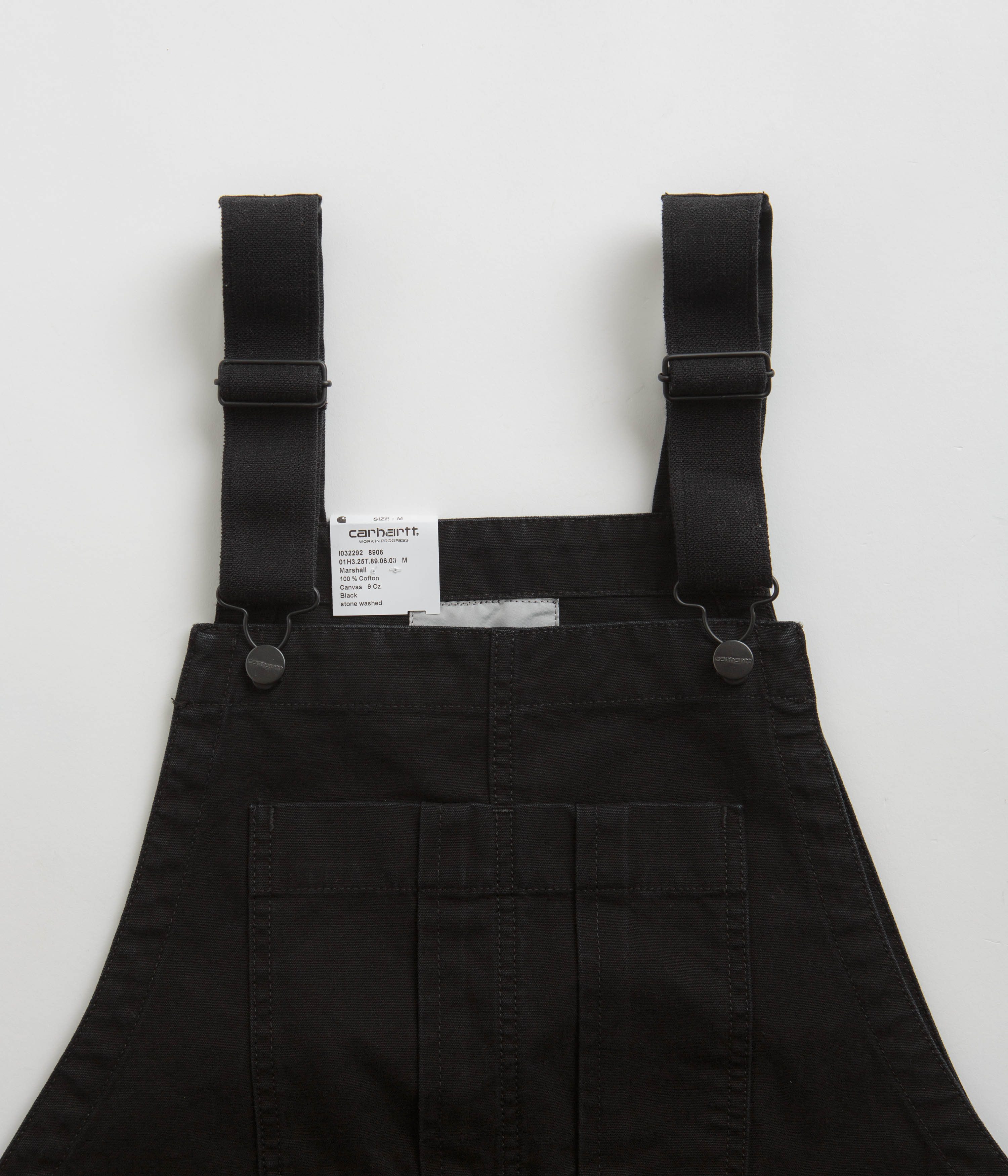 Carhartt Cargo Bib Overalls for Men - Durable Work Overalls with Multiple Pockets - Black - Ideal for Construction, Farming & Outdoor Work
