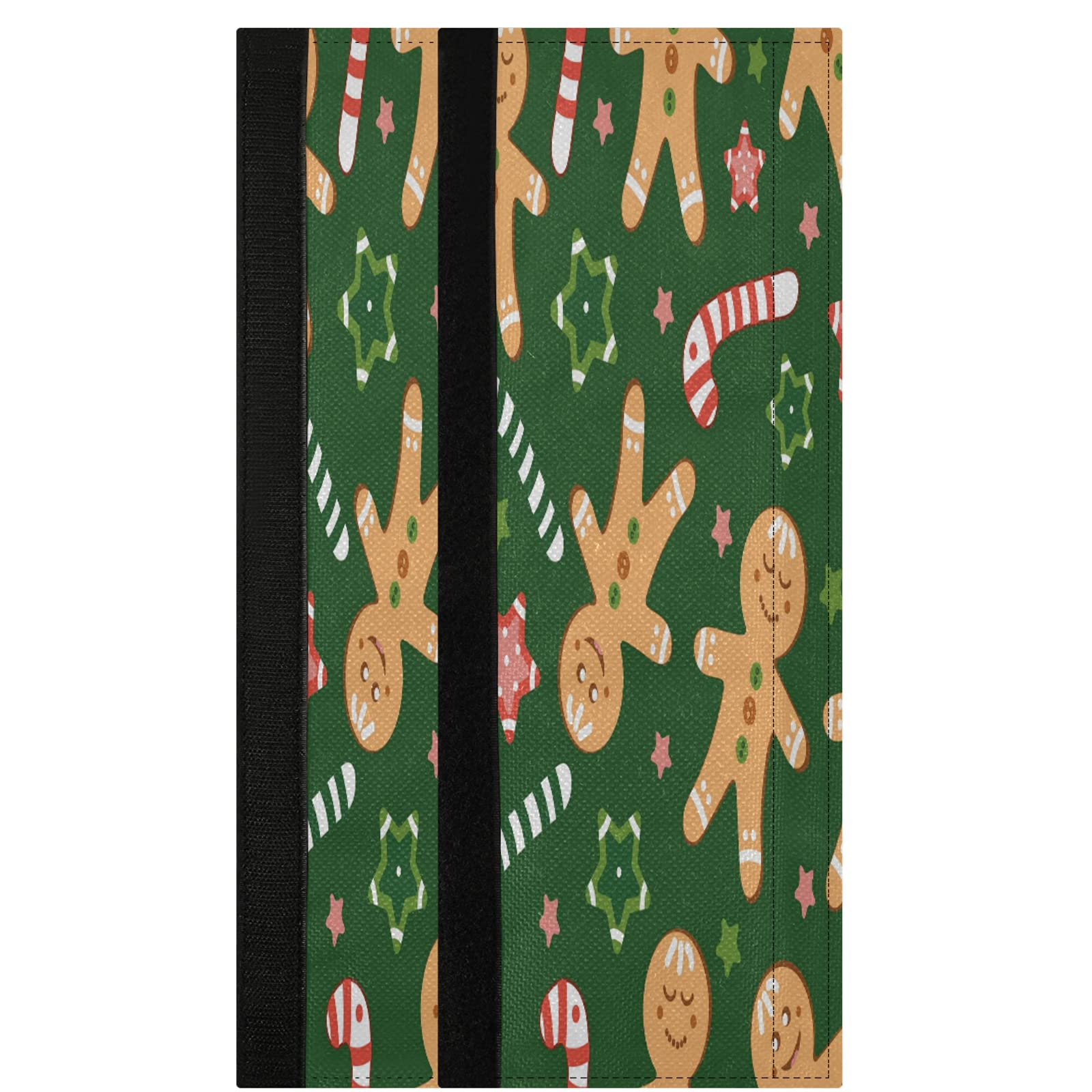 Boccsty Christmas Gingerbread Men Refrigerator Handle Covers - 2 Pack Holiday Kitchen Decor for Fridge, Oven, Dishwasher & Microwave - Festive Winter Protection & Decoration for Home Appliances