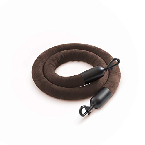 Brown Rope With Black Powder Coated Snap Ends