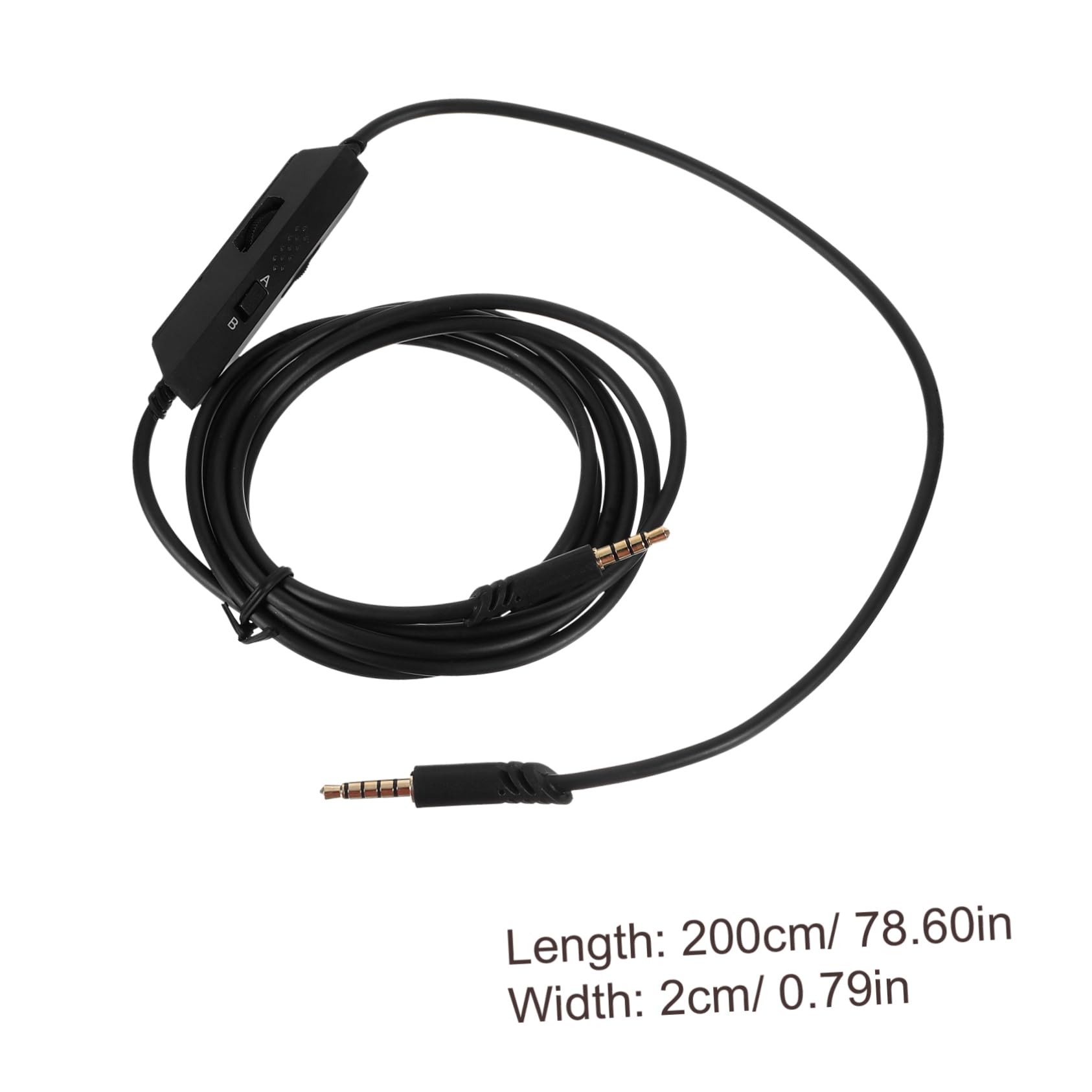 ETHZZLE A10 A40 Gaming Headset Audio Extension Cable with Inline Mute & Volume Control - 2m/6.5ft for PC, PS4, PS5, Xbox - Essential Gaming Accessory for Streaming & Competitive Play