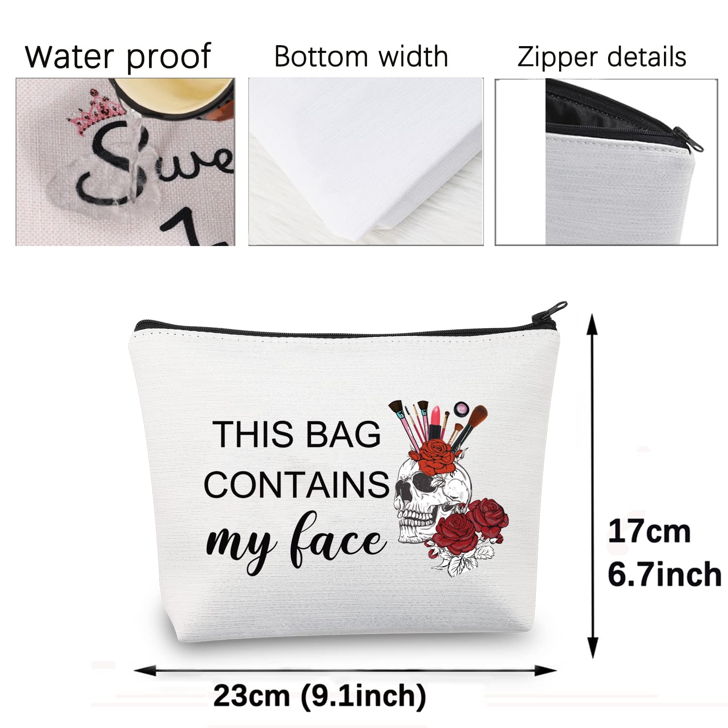 Funny Skeleton Makeup Bag - 