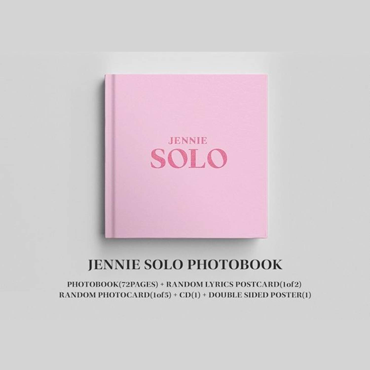 BLACKPINK JENNIE SOLO Album CD + Photobook + Lyrics Postcard + Photocard Set | Official K-POP Merchandise | Perfect for K-POP Fans & Collectors | Great Gift for Birthdays & Special Occasions