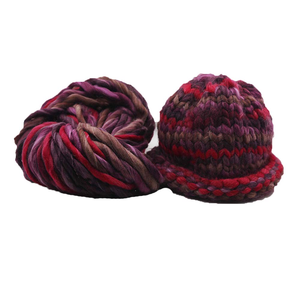 250g/0.55lb Super Chunky Knitting Yarn - Jumbo Wool Roving for DIY Sweaters, Blankets & Scarves | Icelandic Wool Bulky Yarn in Vibrant Colors | Perfect for Hand Knitting, Crochet & Home Decor Projects