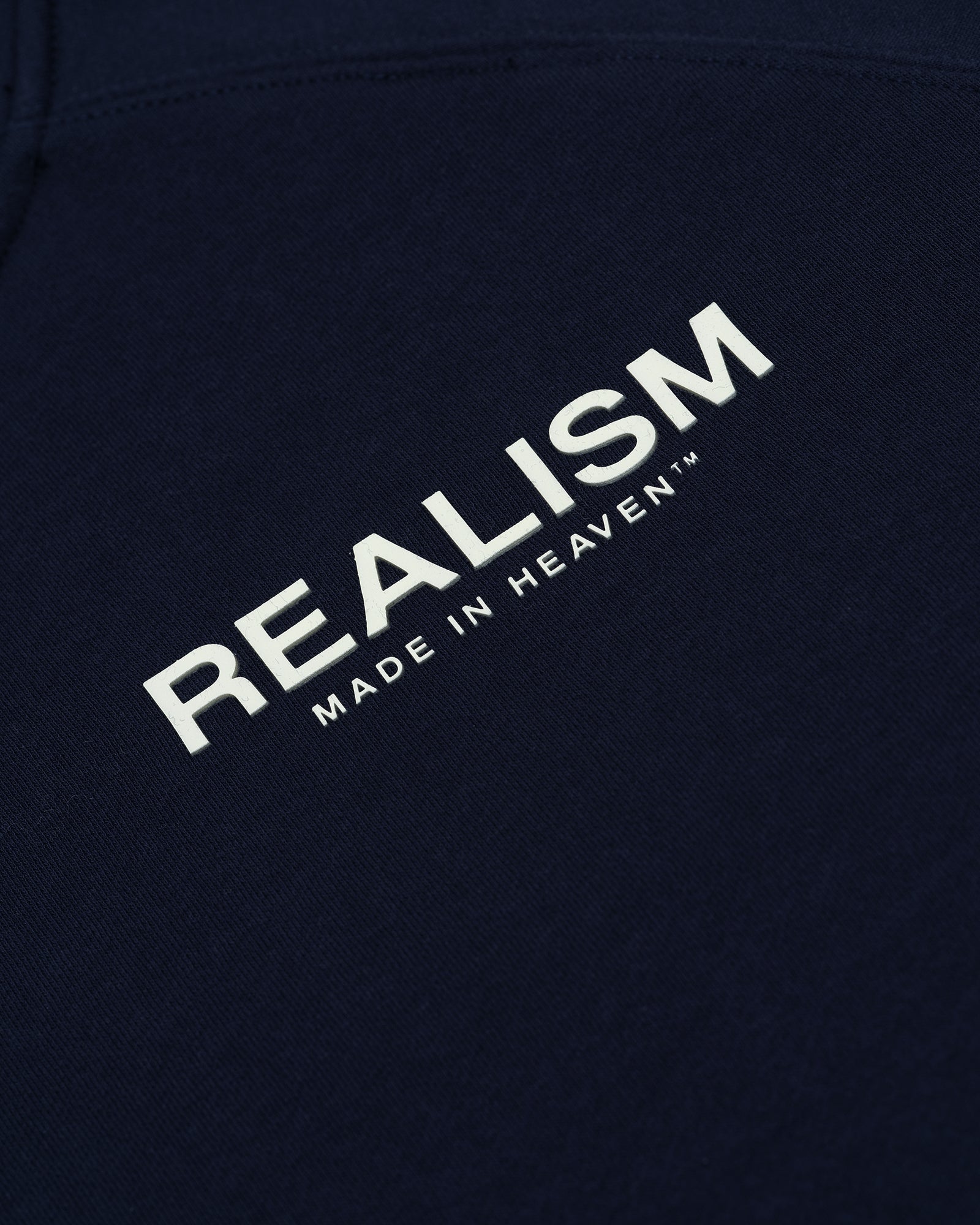 SSS Realism Heaven Logo Hoodie - Marine Blue Pullover for Men & Women | Streetwear Fashion, Casual Wear, Gym & Outdoor Activities