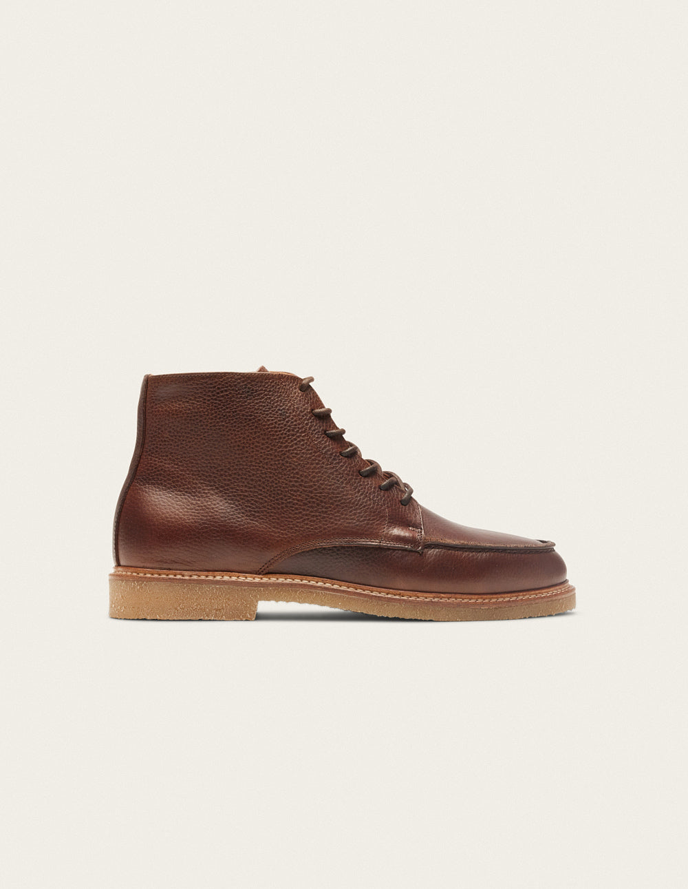 Hugo Brown Pull-Up Grain Leather Ankle Boots for Women - Stylish & Comfortable for Fall, Winter & Everyday Wear