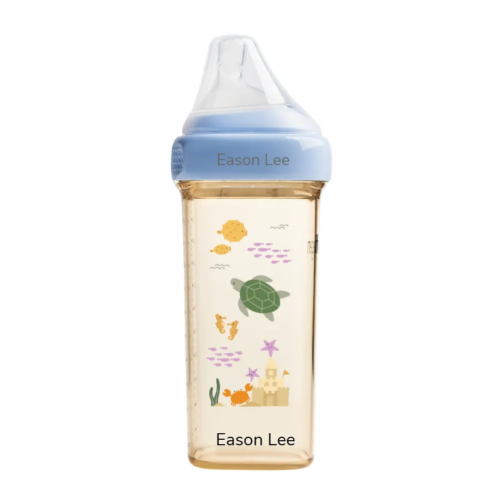 Hegen Baby Bottle - Customizable & Reusable Infant Feeding Bottle for Newborns & Toddlers - Perfect for Daycare, Travel, and On-the-Go Feeding