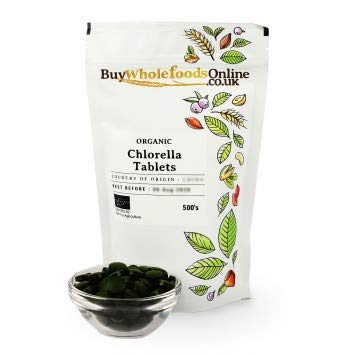 Organic Chlorella Tablets 500mg - 500 Count | Whole Foods Supplement | Detox & Immune Support | Vegan Superfood for Daily Wellness & Energy Boost