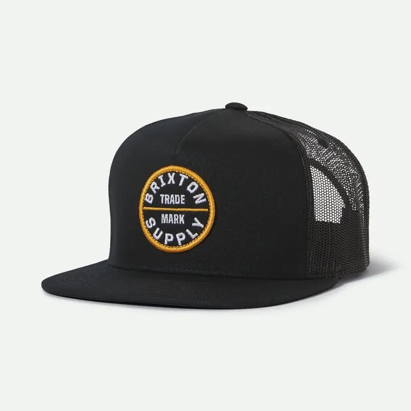 BRIXTON Oath MP Trucker Hat for Men & Women - Adjustable Snapback Cap for Outdoor, Hiking & Casual Wear