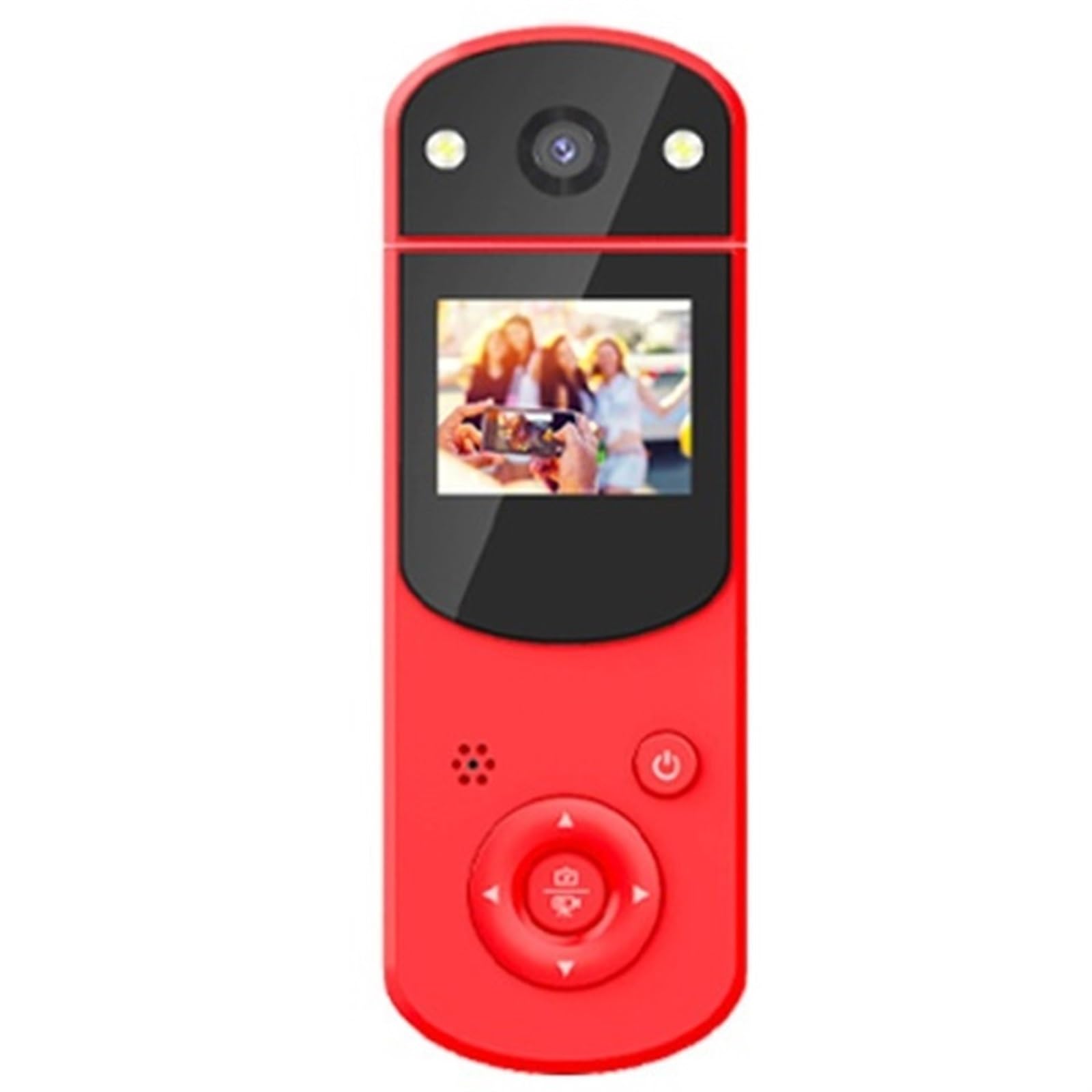 1080P HD Video Camera - Multi-Function Digital Sports DV Camera with Live Streaming & Computer Recording (Red) - Perfect for Vlogging, Travel, Sports & Online Streaming